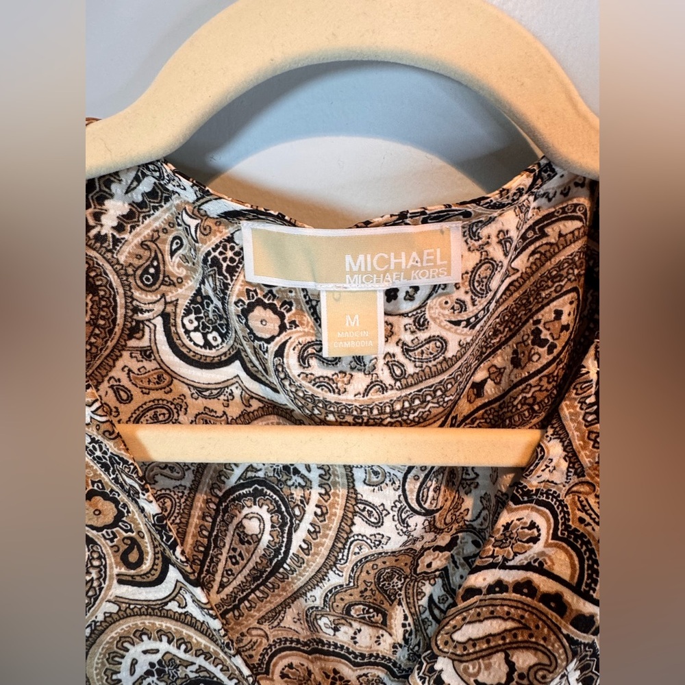 Michael Kors Brown Paisley Dress - Picture 9 of 11